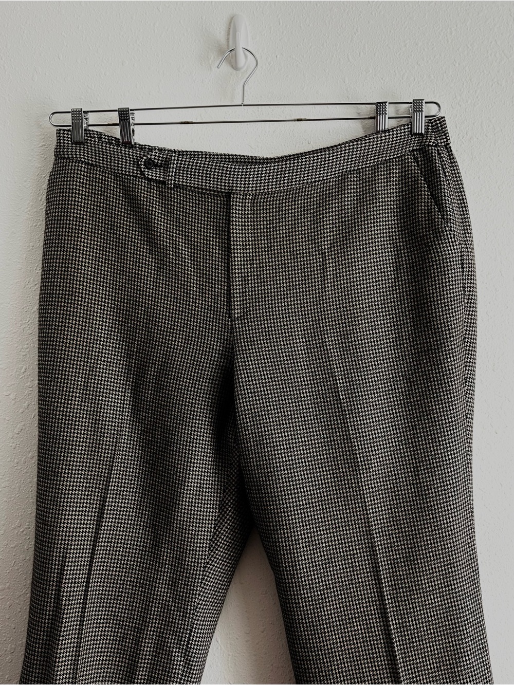 Ralph Lauren Wool Pants Trousers Women's Plus Sz 22W Houndstooth Lined - Picture 2 of 8